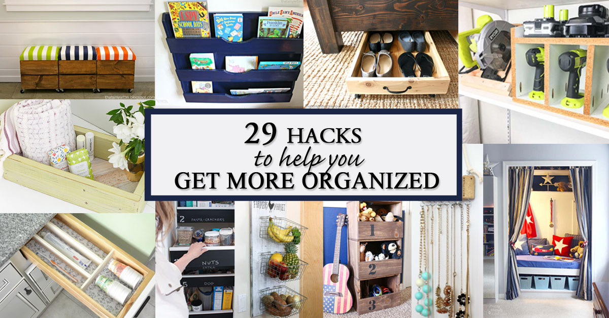 29 hacks to help you get more organized social media image