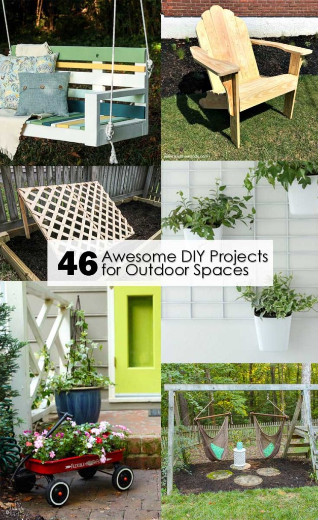 46 Awesome DIY Projects for Outdoor Spaces Pinterest image