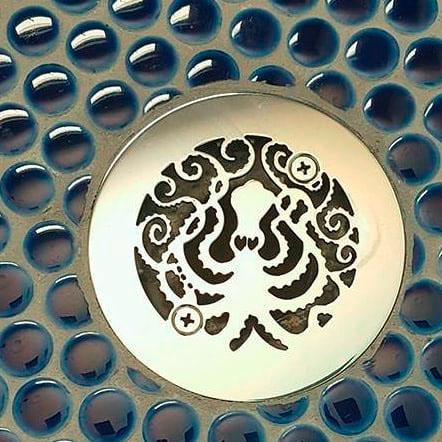 Gold Octopus Designer Drains shower drain