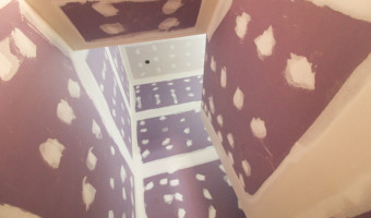 Hi-abuse purple drywall