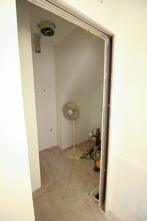 laundry room pre tiling