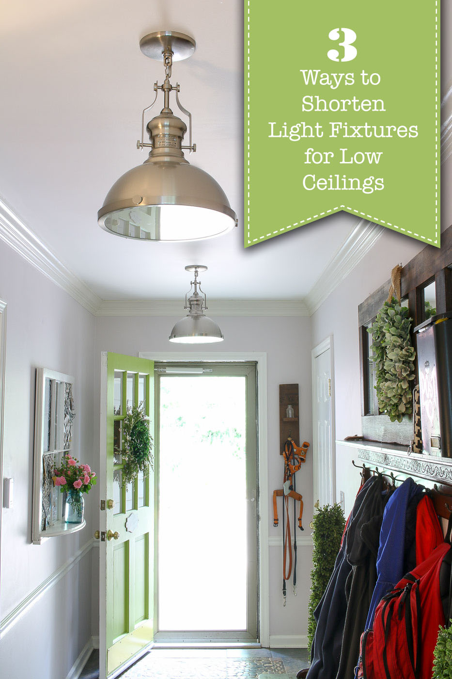 3 Ways to Shorten Light Fixtures for Low Ceilings