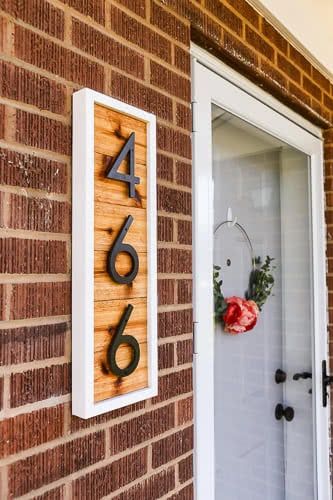 homemade house number sign