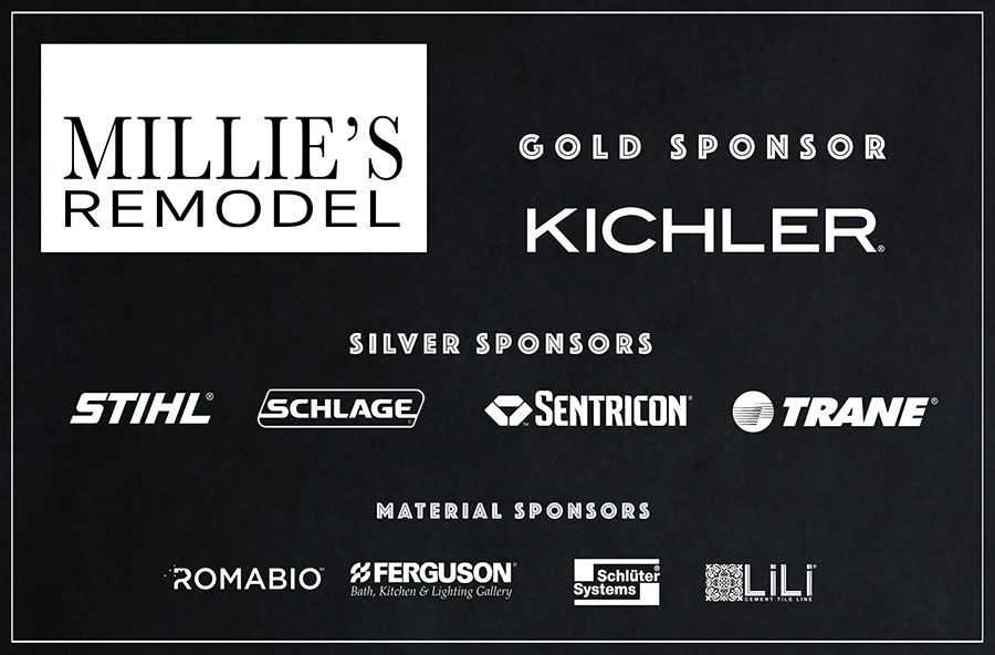 millies remodel sponsors logos