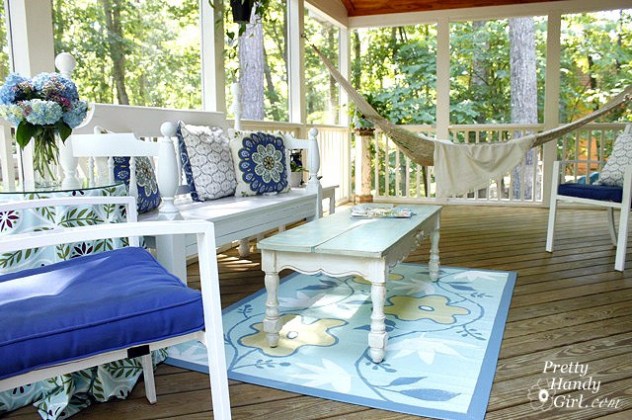 Screen Porch Makeover with Invisible Mosquito Screens
