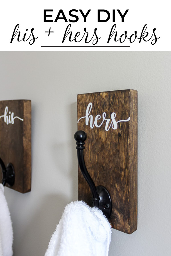 His and Hers Towel hooks pinterest