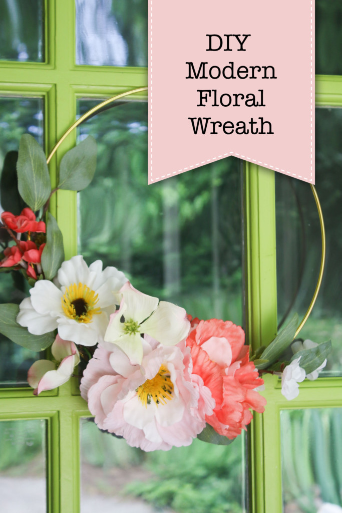 DIY Modern Floral Wreath