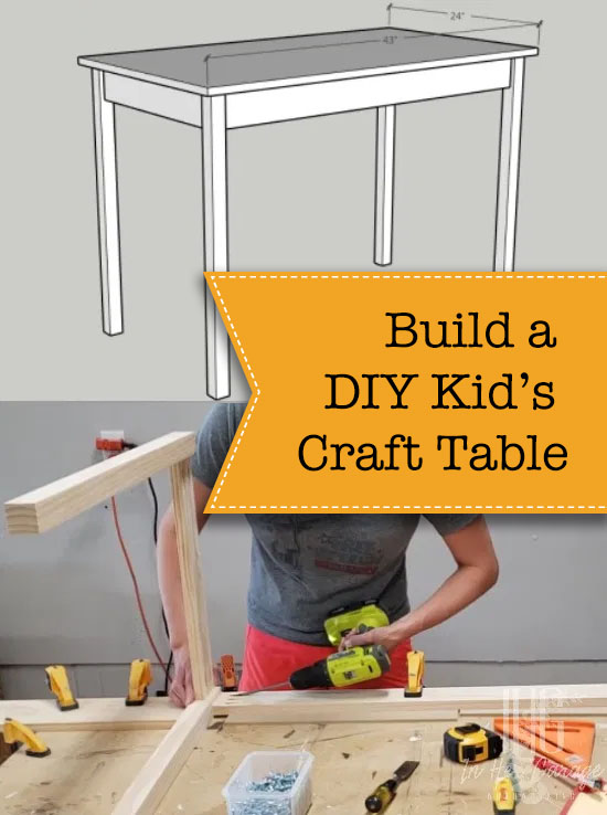 Build a DIY Kid's Craft Table