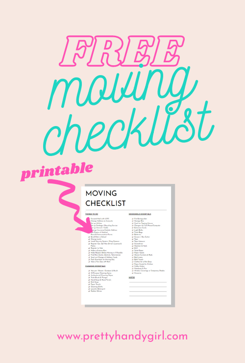 Free printable moving checklist - the only checklist you'll need for a successful move