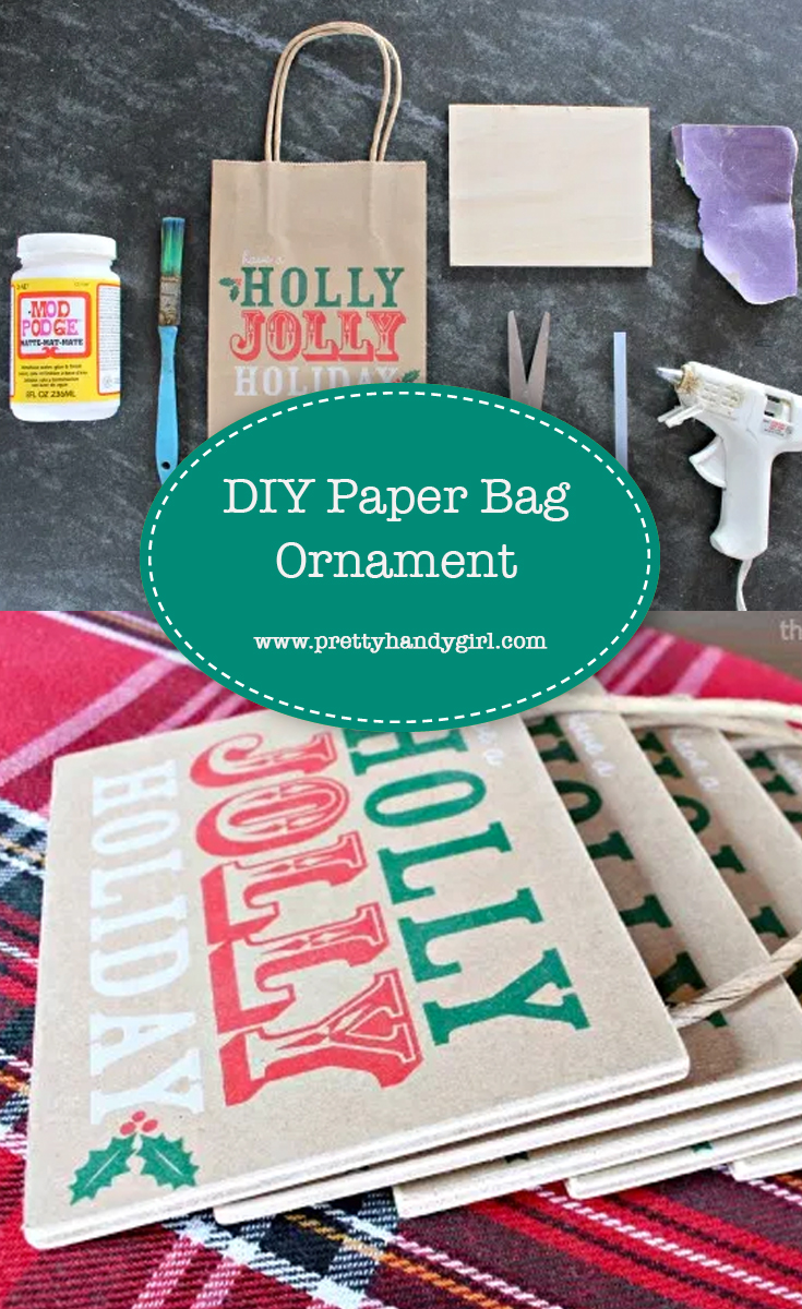 DIY Paper Bag Ornament | Pretty Handy Girl