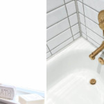 Millies Remodel: Tiling Main Bathroom using tile profiles for caulk free shower tub